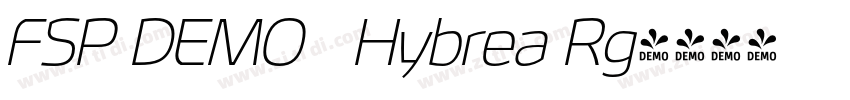 FSP DEMO   Hybrea Rg字体转换